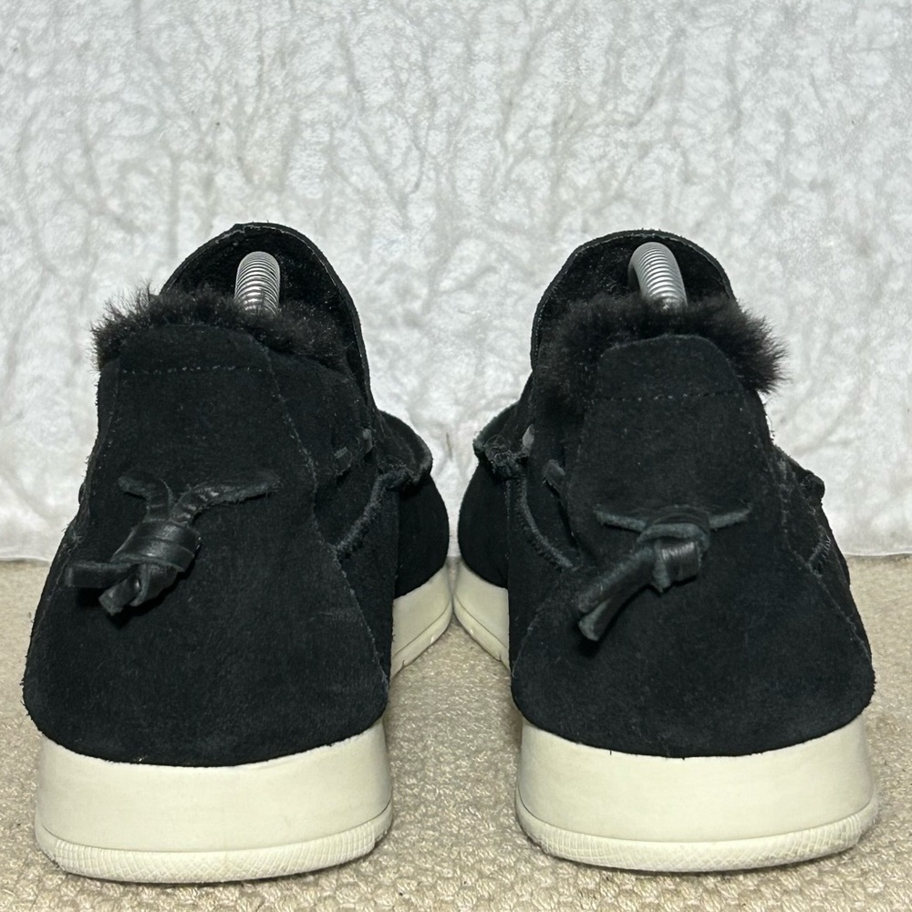 Sperry Womens Black Moc-Sider Suede SlipOn Fleece-Lined Mocassin Shoes SZ 7.5 M - Picture 4 of 11